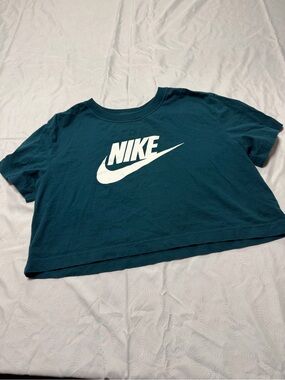 Nike Teal Logo Tee with White Swoosh